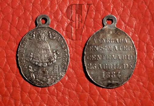 Medalla conmemorativa del tercer centenario de la Virgen de los Ángeles de Sant Mateu